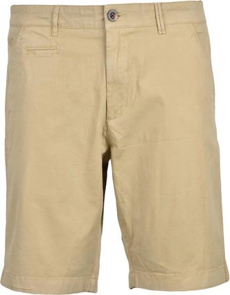 La Martina Beige Stretch Cotton Bermuda Shorts