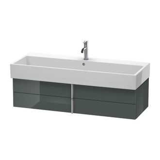Duravit Duravit Vero Air Mueble De Pared 118,4 X 43,1 Cm, 2 Cajones, Para Vero Air 235012, Color (frente/cuerpo): Laca De Alto Brillo Dolomiti Grey - Va628903