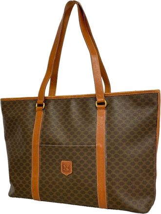 Celine Brown Pvc Tote Bag (Pre-Owned)