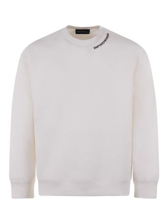 Emporio Armani Sweatshirt with logo around the crewneck