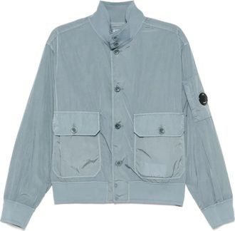 C.P. Company Chrome-R Button Jas - Heren - Zomerjassen - Blauw - L - Jassen