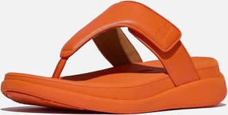 FitFlop Womens Fitflop F-Mode Go Polyurethane Mens Satsuma Flip Flops - Orange - Size: 7