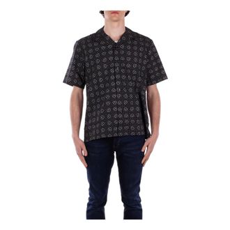 Carhartt Work in Progress Black Logo Front Button Shirt - male - Carhartt Wip - Short Sleeve Shirts - Black - XL - Shirts