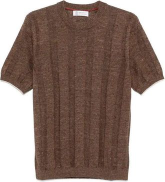 Brunello Cucinelli Short Sleeve Sweater