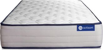 Actisom Actisom - Colch&oacute;n Blanco Con Muelles Ensacados Y Espuma Viscoel&aacute;stica 80 X 190