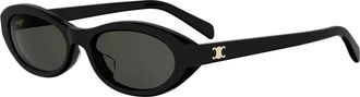 Celine Celine - Triomphe Mini Zonnebril - unisex - Accessoires - Zwart - Maat: 54 MM