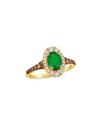 Le Vian 14K 1.38 ct. tw. Diamond & Emerald Cocktail Ring