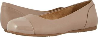 Softwalk Sonoma Cap Toe Womens Flat Shoes Taupe : 7.5 WW (EE), Leather