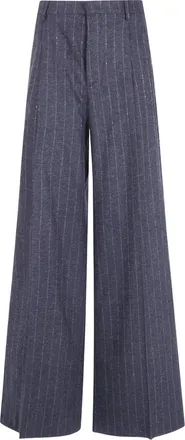 Tagliatore Wide Broeken - Dames - Wijde Broeken - Grijs - S - Broeken