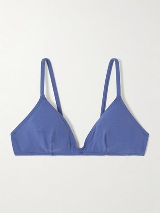 Eres Top Bikini A Triangolo Con Decorazioni Ancre Tourbillon - Blu