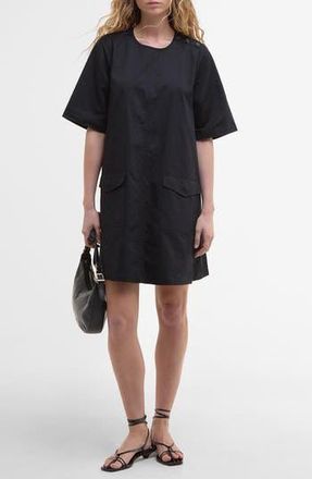 Barbour Luna Cotton Swing Minidress in Black at Nordstrom Rack, Size 12 Us / 16 Uk