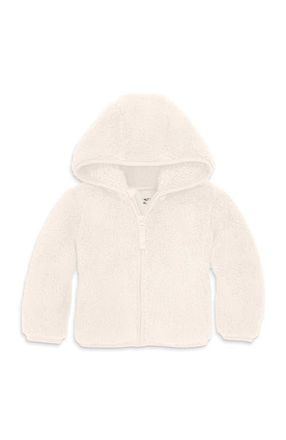 primary Baby Teddy Fleece Jacket in Oat at Nordstrom, Size 12-18M