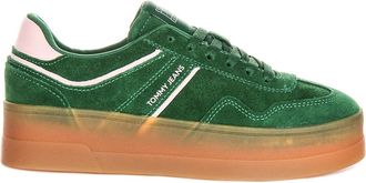 Tommy Jeans Sneakers, female, Green, 8 UK, Green Pink Womens Platform Trainers