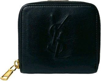Saint Laurent Black Leather Wallet (Bi-Fold) (Pre-Owned)