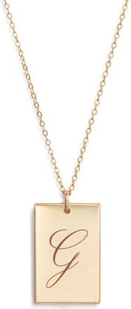 Set & Stones Stella Initial Pendant Necklace in Gold/g at Nordstrom