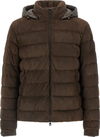 Moncler Arneb Puffer Jackets Marrone-Uomo