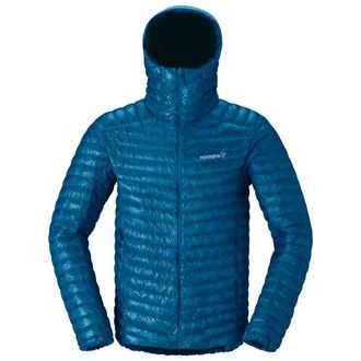 Norr&oslash;na Trollveggen Superlight Down800 Hood Daunenjacke f&uuml;r Herren | blau
