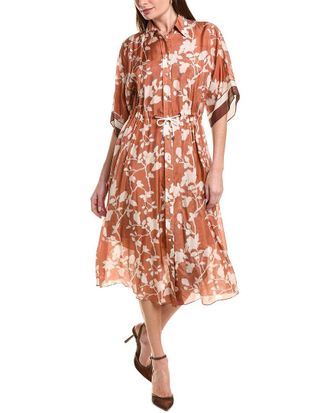 Brunello Cucinelli Silk Midi Dress