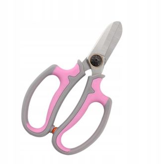 OEM Tijeras Flor Rosa Mango Ergon&oacute;mico