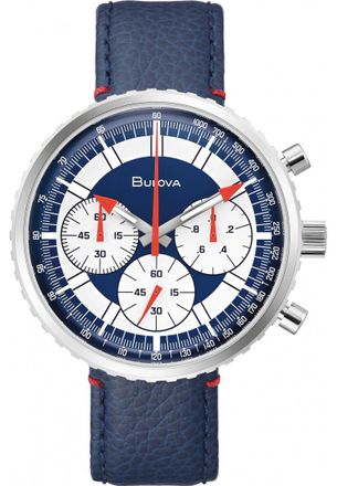 Bulova 96A283 Mens Stars and Stripes Watch - Silver - One Size