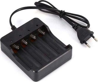 OEM Cargador De Bater&iacute;as De 4 Ranuras Para Bater&iacute;as Recargables De Litio 18650, Enchufe Europeo, Con Funci&oacute;n De Protecci&oacute;n Contra Carga Inversa, Buena Cal