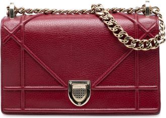 Dior Pre-owned Dior Small Grained Calfskin Diorama Flap 13-BO-0187