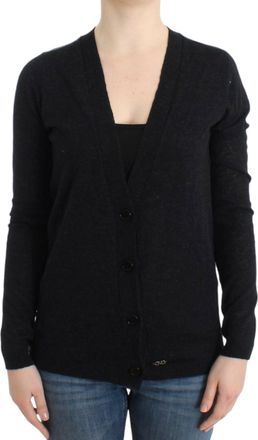 Costume National Grijze wol-alpaca cardigan
