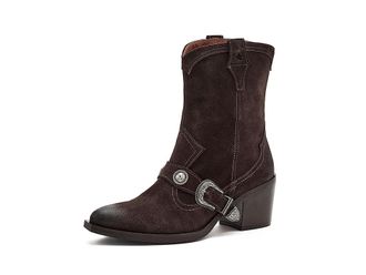 Free People Lady Lonestar Western Boots Womens Boots Chocolate Suede : EU 41 (US Womens 11) M