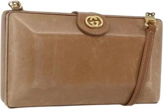 Gucci Pre-owned Cross Body Bags, female, Beige, Size: ONE SIZE Pre-owned Vintage Cross Body Bag