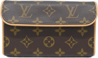 Louis Vuitton Marron Coated Canvas Fanny Pack Pochette (Pre-Owned)
