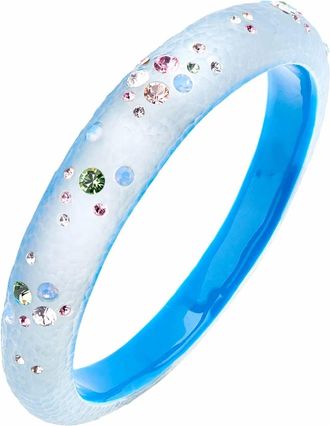 Gold & Honey Womens Bangle Bracelet In Blue