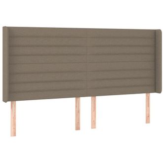 vidaXL Cabecero Con Led De Tela Gris Taupe 163x16x118/128 Cm Vidaxl