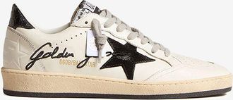 Golden Goose Niedrige Ledersneakes mit Strass Ball Star