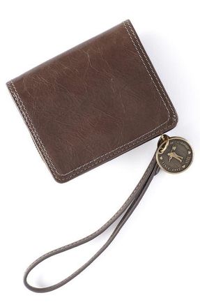 Hobo Coin Leather Wristlet Wallet in Hearthstone at Nordstrom
