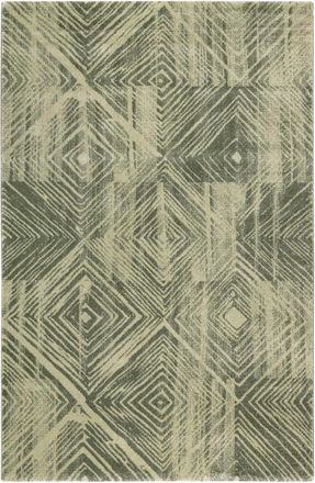 Esprit Alfombra tejida muy original en tonos verdes 133x200