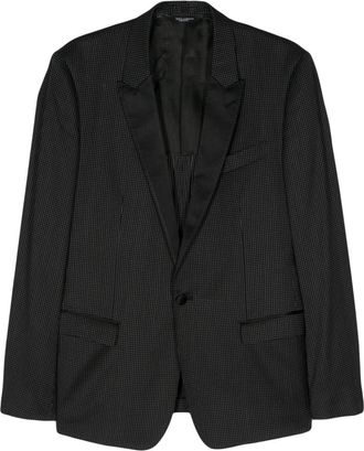 Dolce & Gabbana 2000s polka-dot-print blazer - men - Virgin Wool/Silk/Viscose/Cotton/Polyester/Viscose/Acetate/Spandex/Elastane - 52