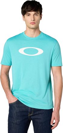 Oakley Mens O-Bold Ellipse Tee, Teal Blue, Large