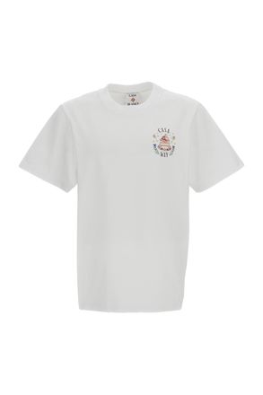 Casablanca White Printed Cotton T-Shirt
