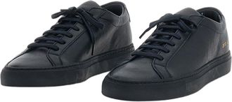 Common Projects Blue Achille Leather Low-Top Sneakers