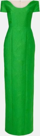 Emilia Wickstead Abito lungo Aislinn in jacquard