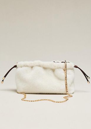 Maeve Cinched Faux Fur Clutch
