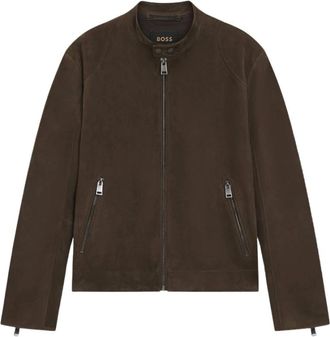 HUGO BOSS Jassen, Heren, Bruin, XL, Katoen, L Miker 1 Jacket