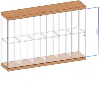OEM Vitrine Acrylique - Porte Coulissante - Pour Figurines Miniatures - 37 X 7 X 26 Cm
