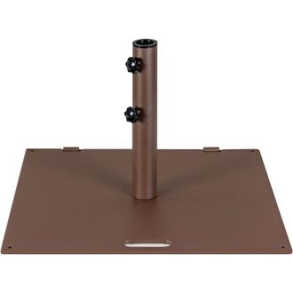 Costway Costway Base Sombrilla Terraza Exterior Cuadrada, Soporte Sombrilla Neto 22,5kg, Apto 40mm, 50mm, 2 Ruedas, Asa De Transporte, Pie Sombriila Jardin Te