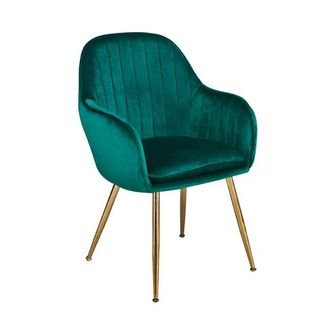Netfurniture Lourd Chair Est Green Gold Legs Pack Of 2