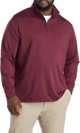 Vineyard Vines Big & Tall Clubhouse Performance 1/4-Zip Pullover in Crimson at Nordstrom, Size 2X Big