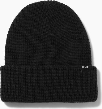 HUF Mens HUF Black Set Usual Beanie Hat - Size: ONE size