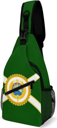 Generic San Dover Flag Mens Shoulder Bags Sling Crossbody Backpack Travel Hiking Chest Bag with Small Side 38x20cm