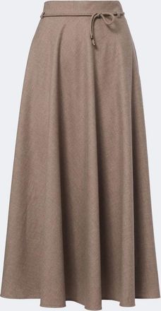 Max Mara Gonna midi in misto cashmere