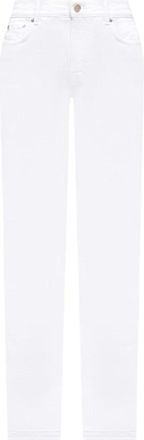 Max Mara Straight Fit Jeans, female, White, XS, Jonny Straight Jeans